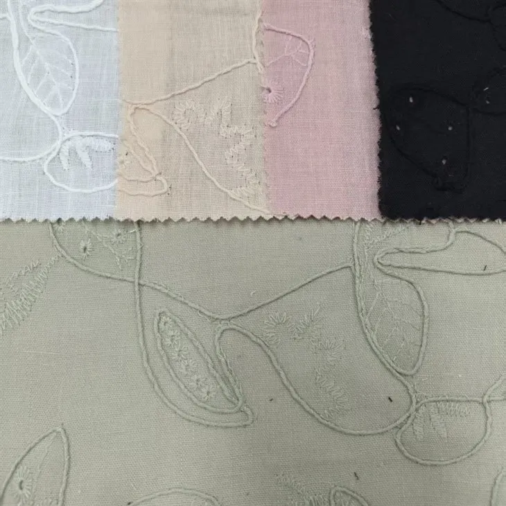 Imitation Linen Rope Embroidery Fabric