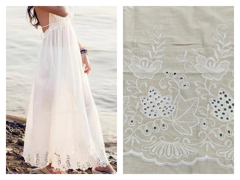 Rayon One sided Embroidery Fabric 4 Rayon One sided Embroidery Fabric 4