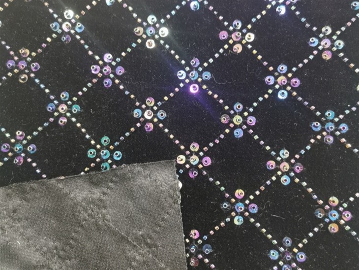 velvet fabric embroidery